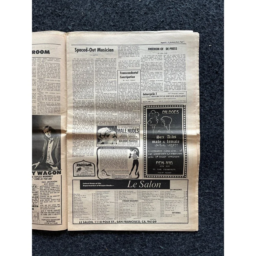 1970s Berkeley Bark CounterCulture, Black Panther Party, Underground Newspaper,